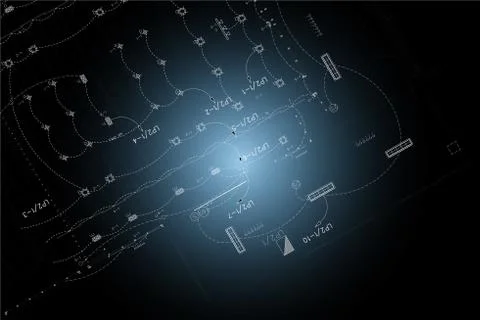 Electrical Architectural background, architecture plan, construction drawing 스톡 일러스트