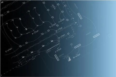 Electrical Architectural background, architecture plan, construction drawing Stock Illustration