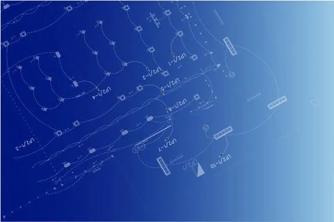Electrical Architectural background, architecture plan, construction drawing Stock Illustration