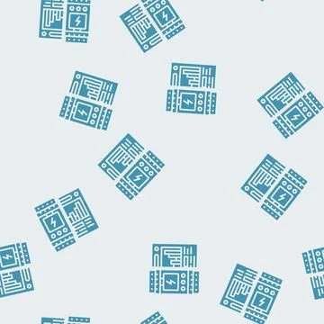 Electrical audit glyph seamless pattern 库存插图