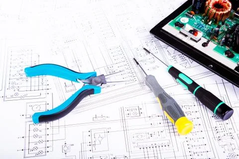 Electrical board 库存照片