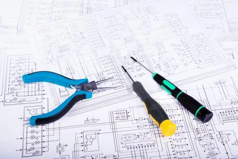 Electrical board 库存照片