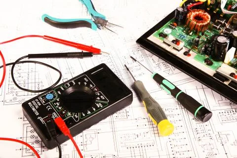 Electrical board 库存照片