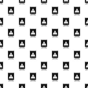 Electrical box pattern seamless vector Illustrazione stock