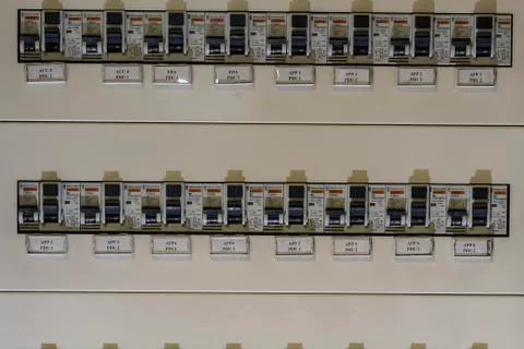 Electrical breaker switch cutoff Foto stock
