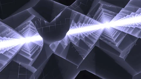 Electrical Bursts Transmission Transmitting Across Surface Stock Footage 139737202