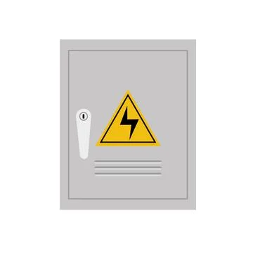 Electrical cabinet cartoon vector. free space for text. wallpaper. Stock Illustration
