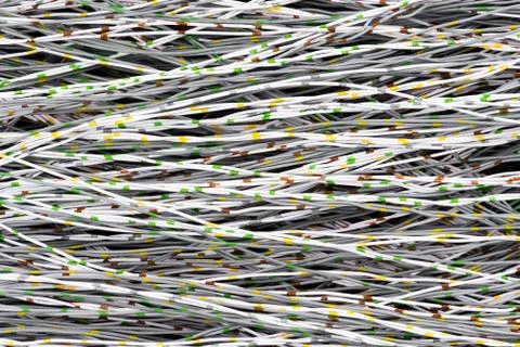 Electrical cable and  wire background 스톡 사진