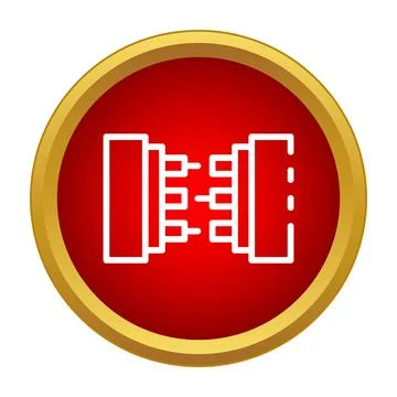 Electrical cable connection wire interface flat icon イラスト素材