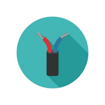 Electrical cable icon. Stock Illustration