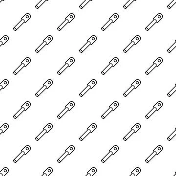 Electrical cable lug seamless pattern for connection background Stock Illustration