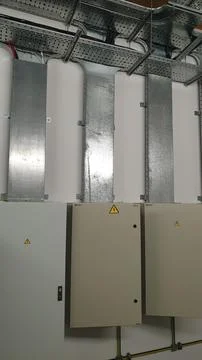 Electrical cable tray,electrical equipment Stock Photos