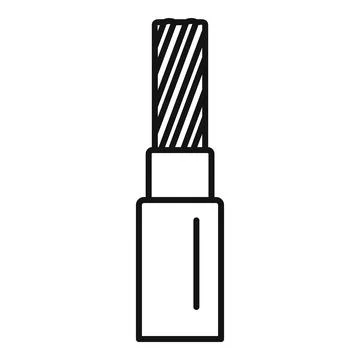 Electrical cable wire conductor energy power current delivering Ilustración de archivo