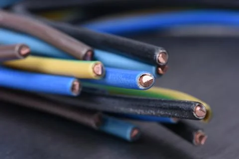 Electrical cable wire Stock-Fotos