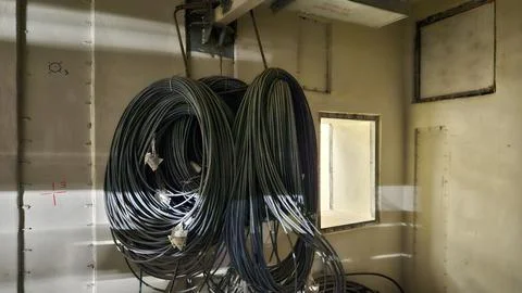 Electrical cables ready for installation Stock Photos