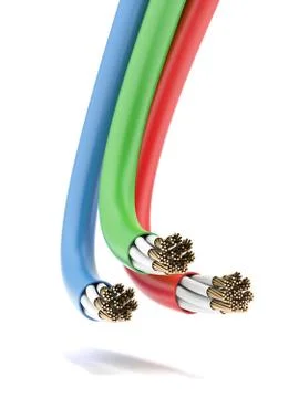 Electrical Cables Wires 库存插图