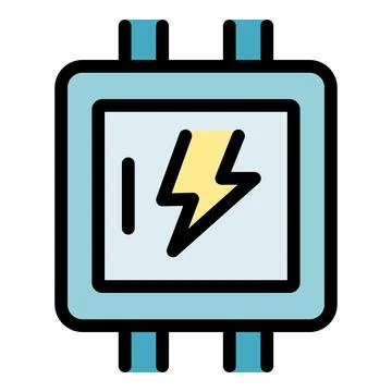 Electrical chip generating lightning bolt, power and innovation in microele.. イラスト素材