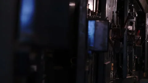 Electrical circuit breakers and panels in the substation - 4K 1 Video stock 297660233