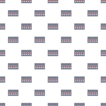 Electrical circuit breakers switchboard seamless pattern Stock Illustration