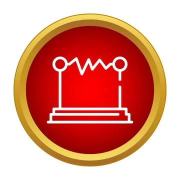 Electrical circuit component icon representing science technology Stock Illustration