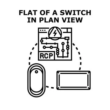 Electrical circuit diagram displaying power control components Illustrazione stock