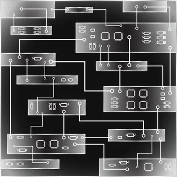 Electrical circuit . eps 10 vector illustration Stock Illustration