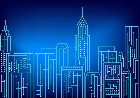 Electrical circuit Illustrazione stock