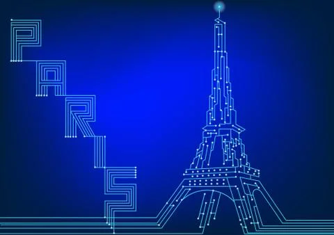 Electrical circuit Illustrazione stock