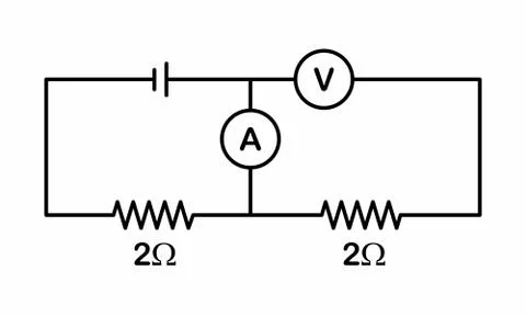 Electrical circuit illustration Illustrazione stock