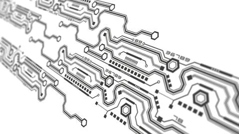 Electrical circuit technical drawing. Engineering industry of the future. 스톡 일러스트