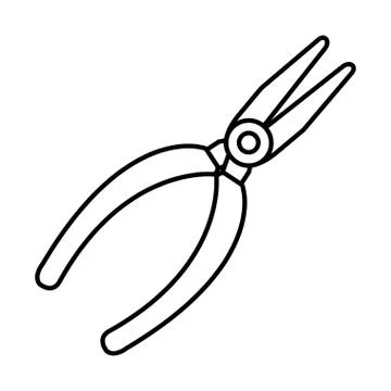 Electrical clamps tool icon Stock Illustration