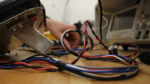 Electrical class tracking video Stock Footage 24708798