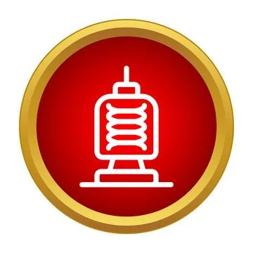 Electrical coil tower icon power energy equipment design Stock Illustration