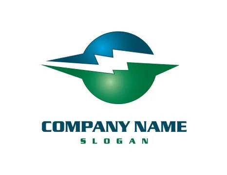 Electrical company logo Stock Illustration