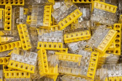 Electrical components as a background Stock Photos