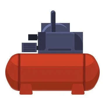 Electrical compressor icon, cartoon style 스톡 일러스트