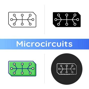 Electrical computer parts icon Stock Illustration