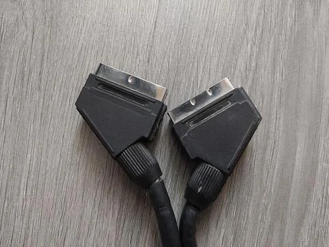 Electrical computer wires for current and information transfer 库存照片