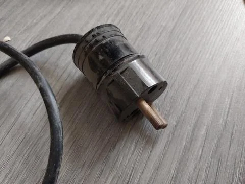 Electrical computer wires for current and information transfer Stock Photos