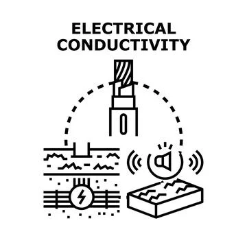 Electrical conductivity concept with wire and underground network Illustrazione stock