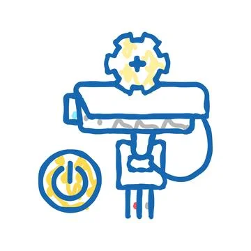 Electrical connection icon doodle illustration Stock Illustration