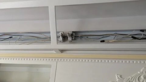 Electrical Connections in a Kitchen Valence Stock Footage 156262018