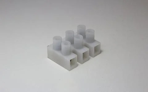 Electrical connector for linking wires, usually with big loads of amps Foto stock