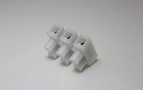 Electrical connector for linking wires, usually with big loads of amps Stock-Fotos