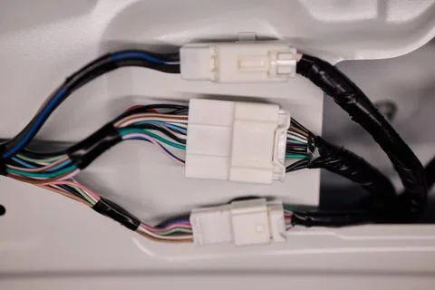 Electrical Connectors Found Inside An Appliance For Proper Functionality And Stockfoto's