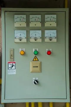 Electrical control cabinet Stock Photos