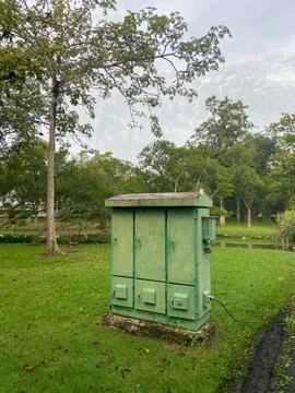 Electrical control cabinet Stock Photos