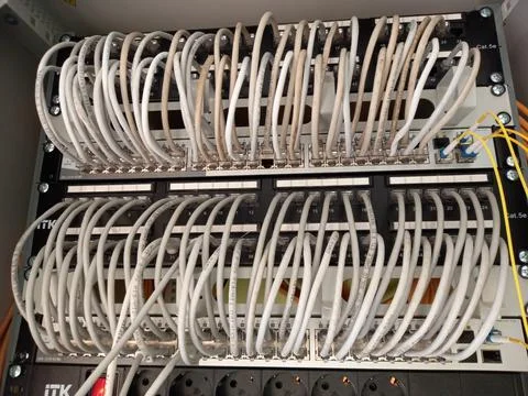 Electrical control panel, industrial electrical equipment. Stock Photos