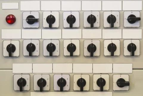 Electrical control panel Stock Photos