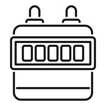 Electrical control panel showing zero values with indicator lamps Stock Illustration